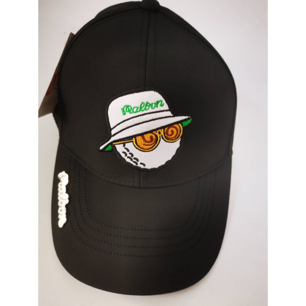 Malbon Golf Hat Sun Protection Baseball Cap Black
